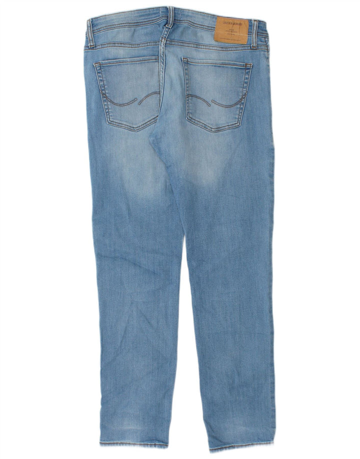 Jack & Jones Herren Slim Jeans W34 L30 Blaue Baumwolle