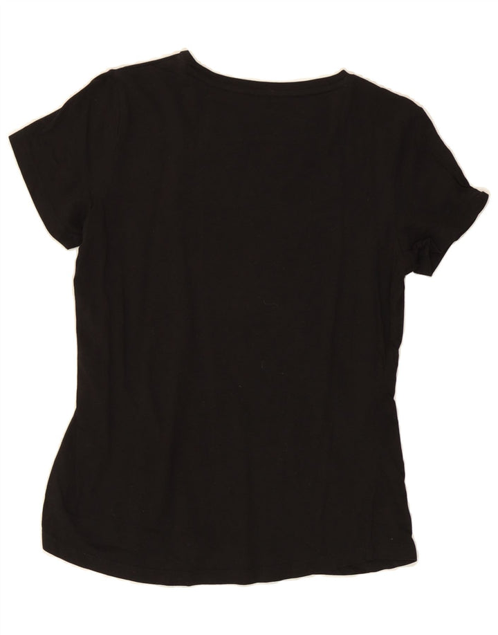 PUMA Womens Graphic T-Shirt Top UK 12 Medium  Black Cotton Vintage Puma and Second-Hand Puma from Messina Hembry 