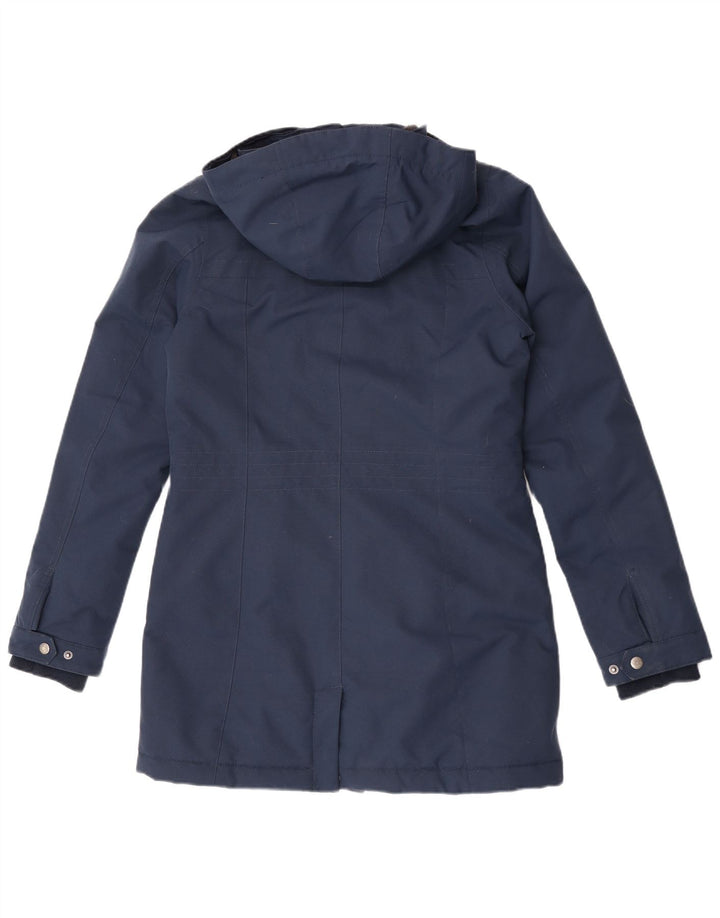 O'Neill Damen-Windbreaker-Mantel mit Kapuze, UK 10, Größe S, Marineblau, Polyester