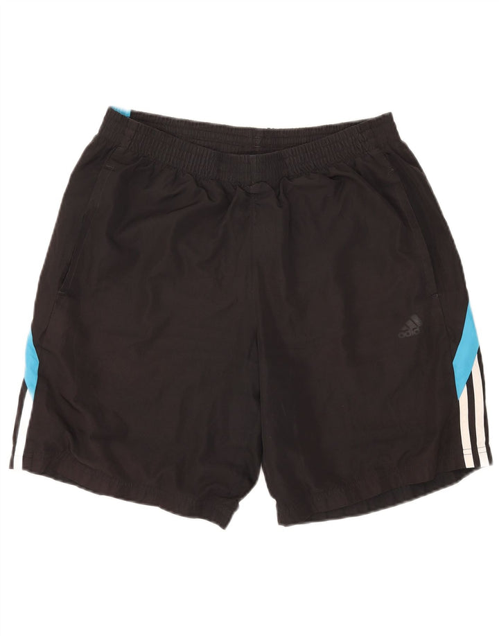 Adidas Herren Sportshorts Mittelschwarzes Colourblock-Polyester