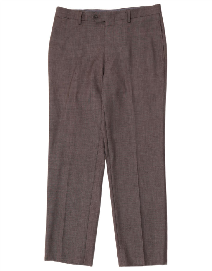 Tommy Hilfiger Herren gerade Anzughose W32 L30 Grau