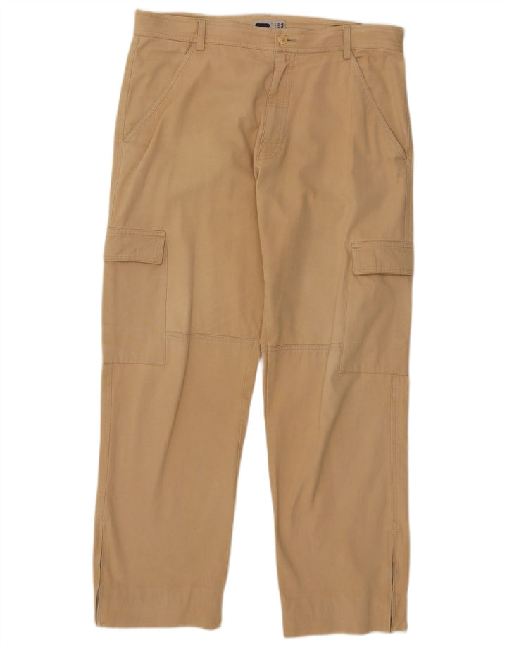 Gerade Herren-Cargohose von Fila, W38, L29, Beige, Baumwolle