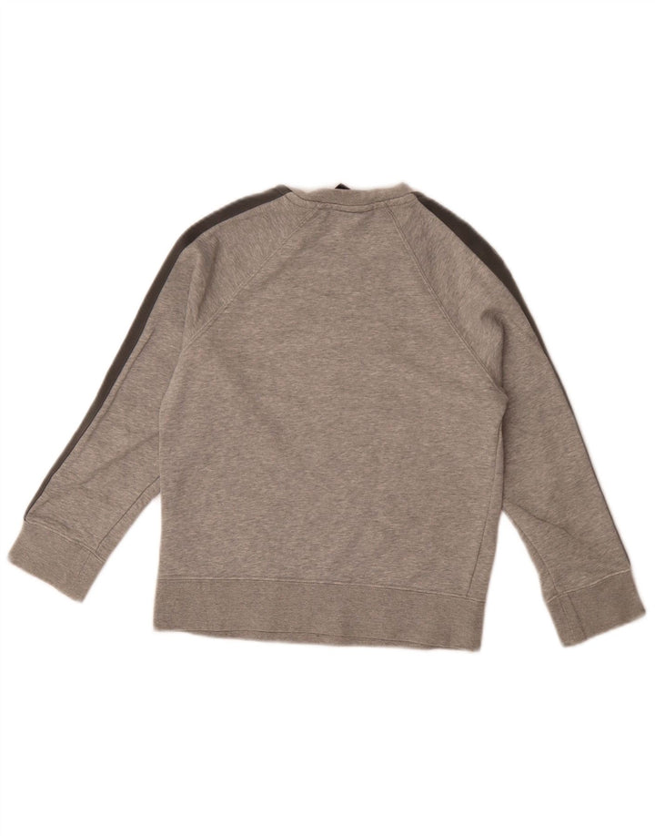 Nike Jungen-Sweatshirt mit Grafik, 8–9 Jahre, Größe S, graue Baumwolle