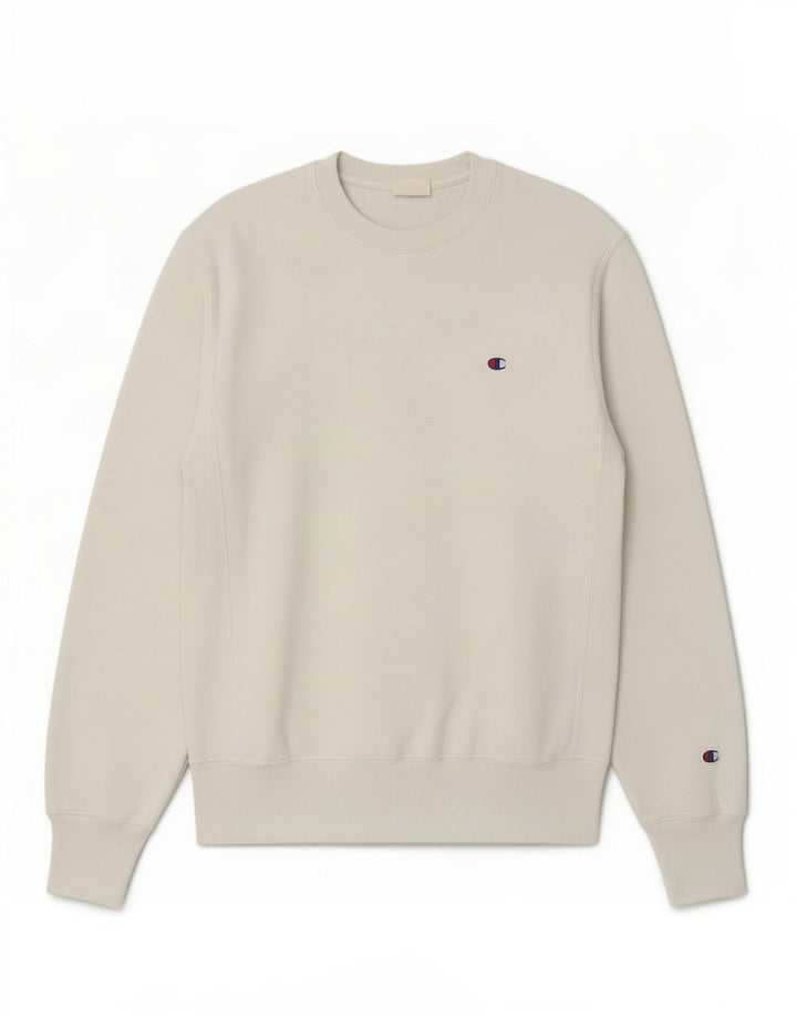 Champion Herren Reverse Weave Sweatshirt, Pullover, Größe S, weiße Baumwolle