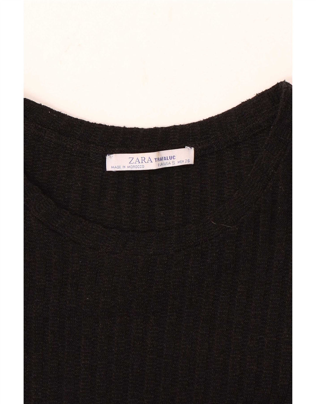 Zara Damen Pulloverkleid UK 10 Small Schwarz