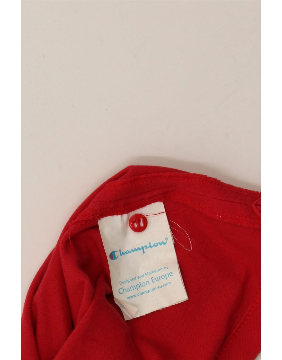 CHAMPION Womens Polo Shirt UK 10 Small Red Cotton Vintage Champion and Second-Hand Champion from Messina Hembry 