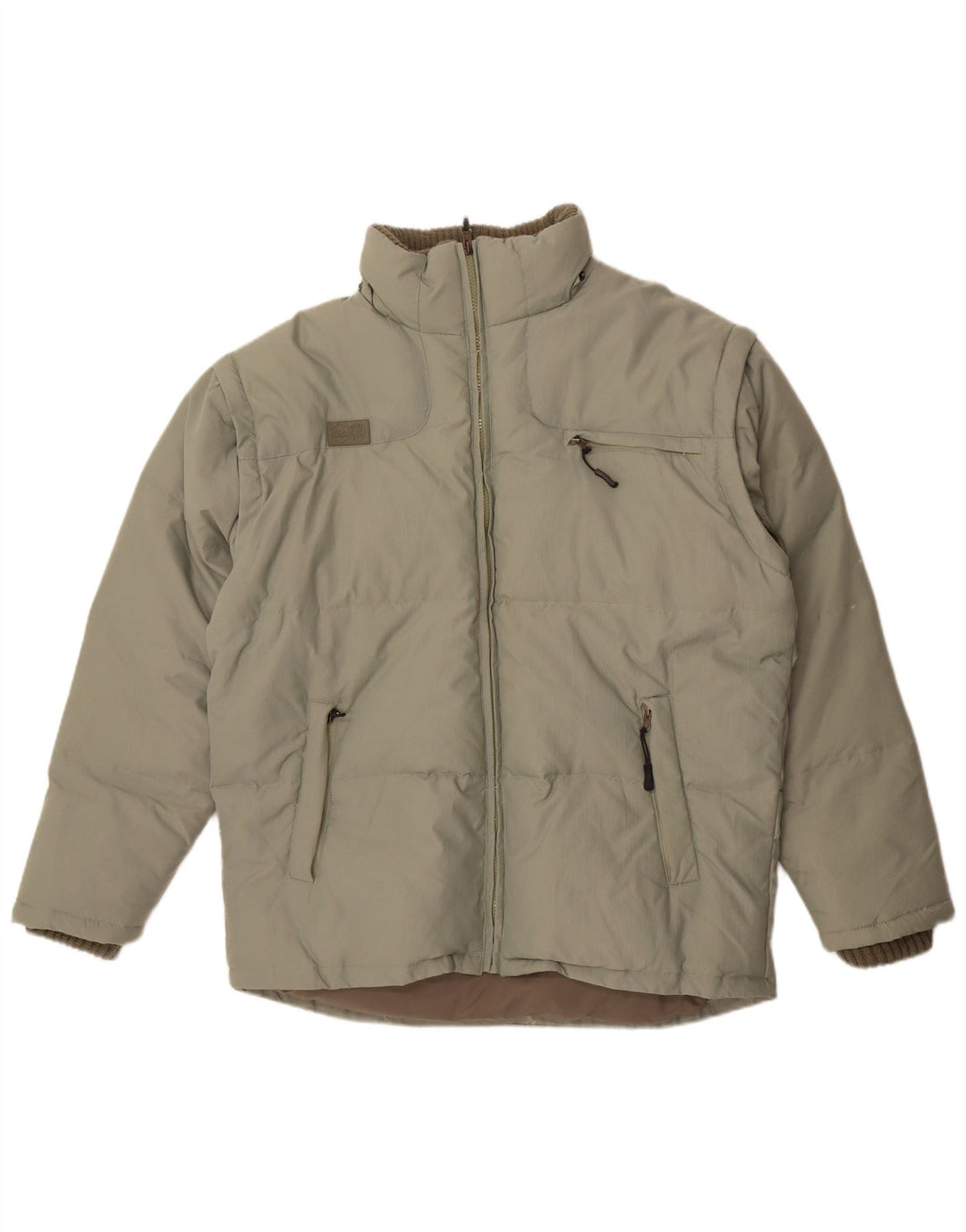Fila Herren Wattierte Jacke UK 40 Large Grün Polyester