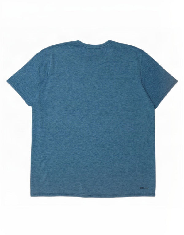 Nike Herren Dri Fit T-Shirt Top XL Blau