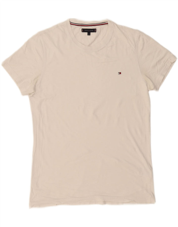 TOMMY HILFIGER Mens T-Shirt Top XL White Cotton