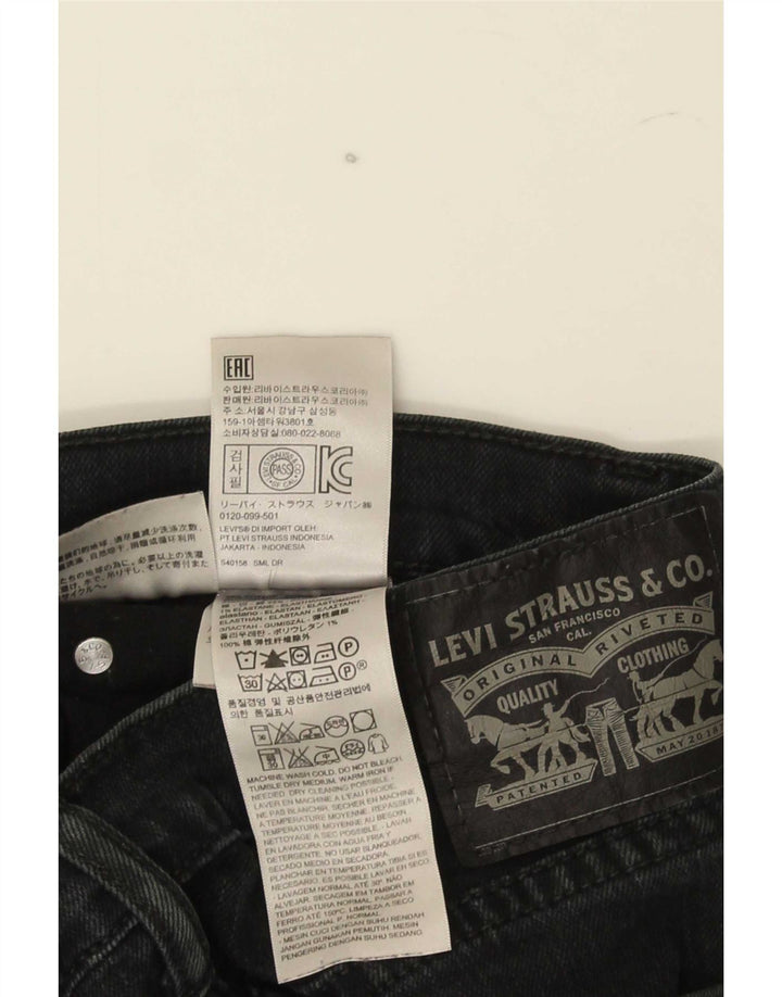 Levi's Herren Slim Jeans W34 L30 Schwarze Baumwolle