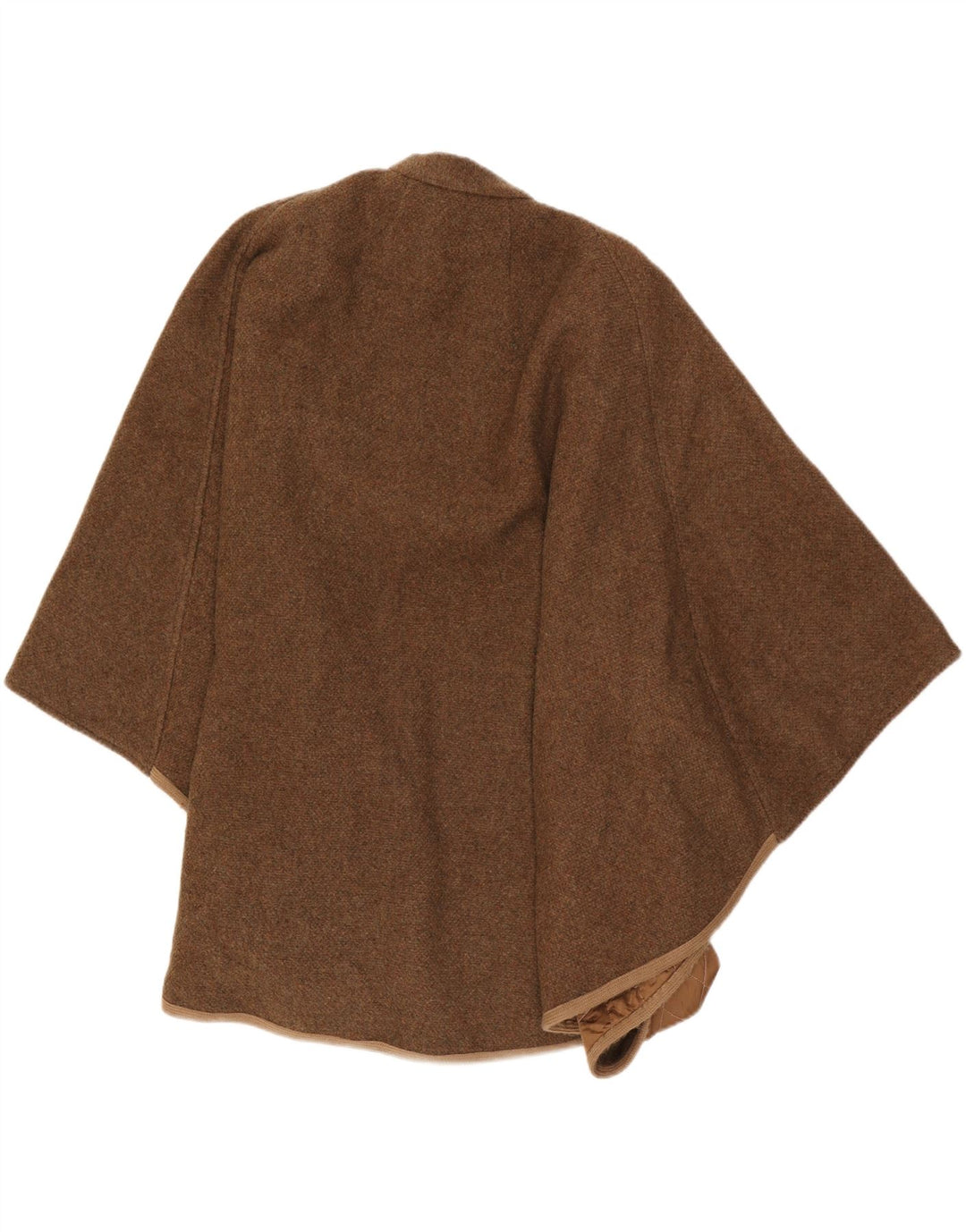 Vintage Damen Poncho Mantel Einheitsgröße Braun