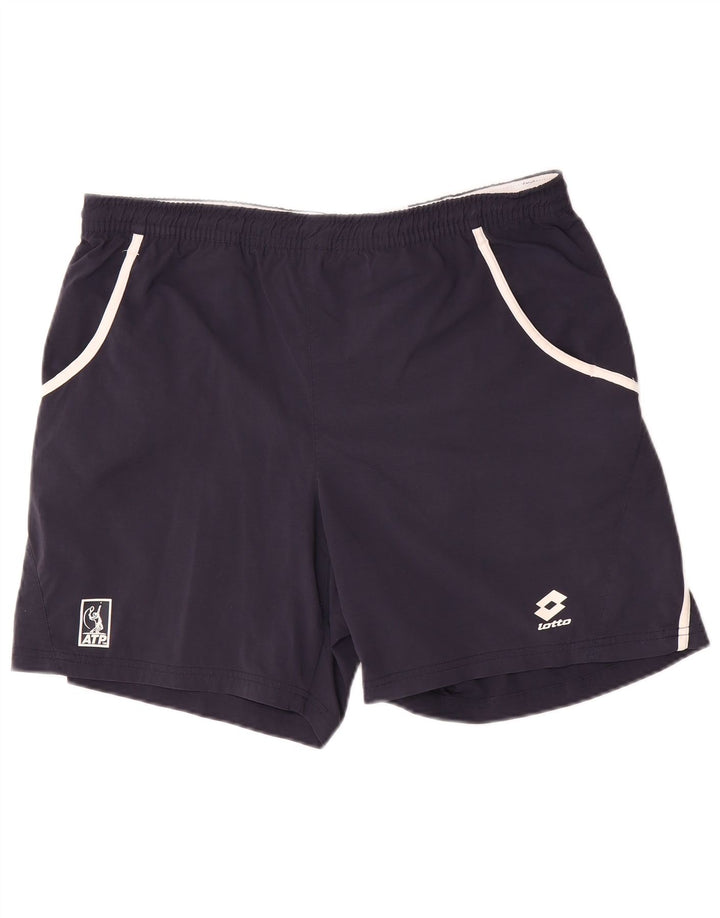 Lotto Herren-Sportshorts, groß, marineblaues Nylon