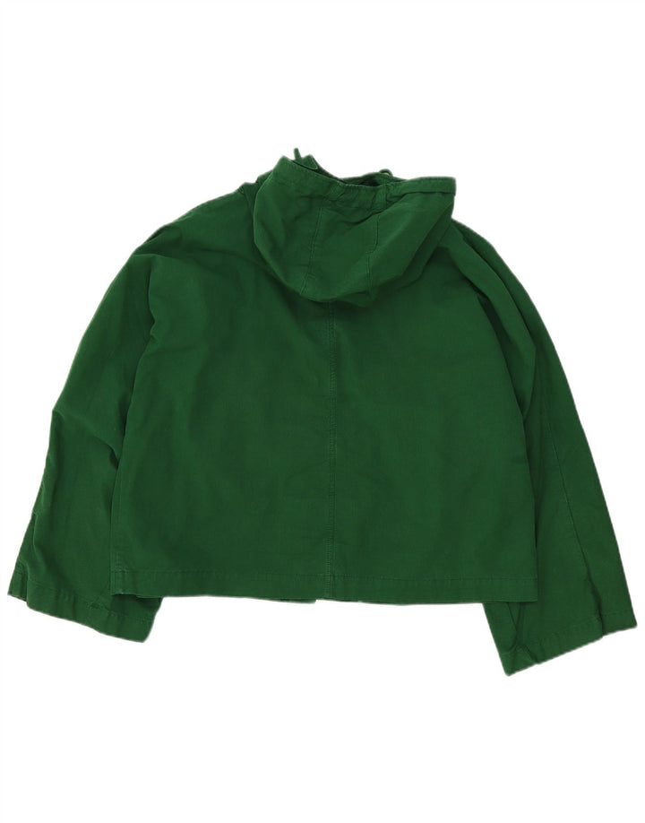 Zara Damen-Bomberjacke mit Kapuze, übergroß, Gr. 10, Grün