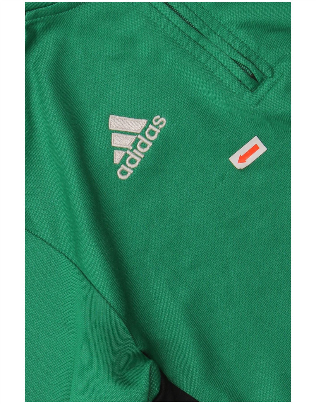 ADIDAS Jungen-Trainingsanzug mit grafischem Pullover, 11–12 Jahre, grünes Farbblockdesign