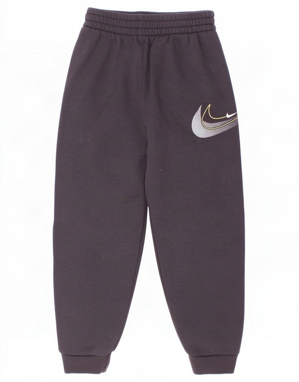 Nike Jungen-Trainingsanzug mit Grafik, Jogginghose, 6–7 Jahre, Größe L, Schwarz, Baumwolle
