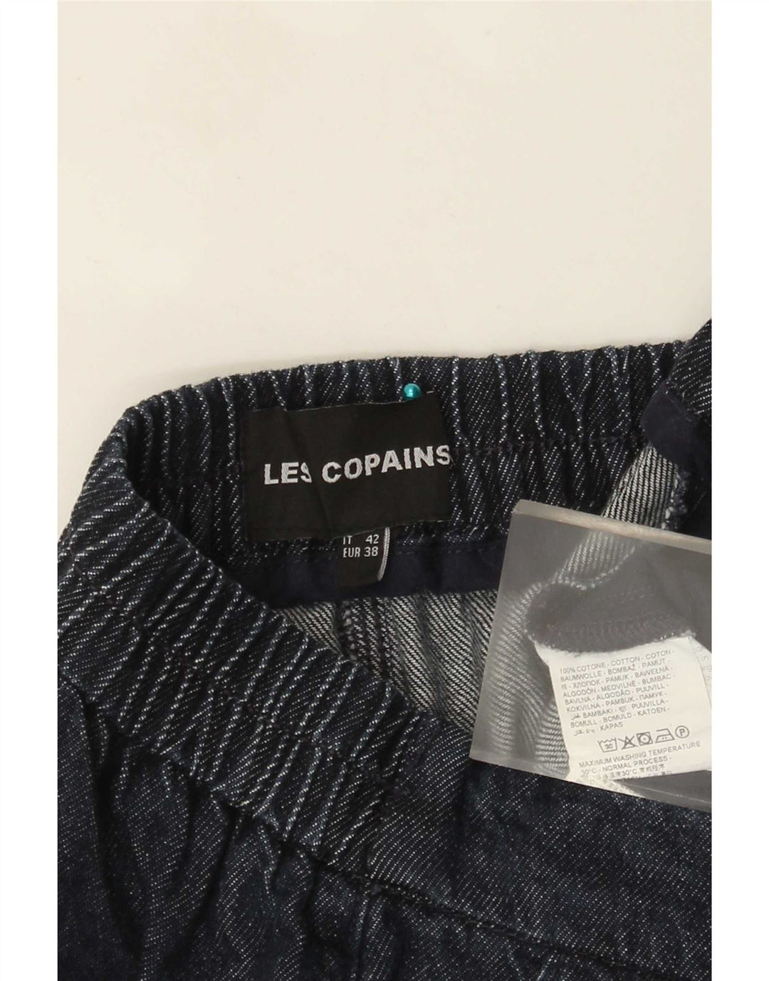 Lose Damenjeans von Les Copains, EU 38, mittelgroß, W28, L28, marineblau, Baumwolle