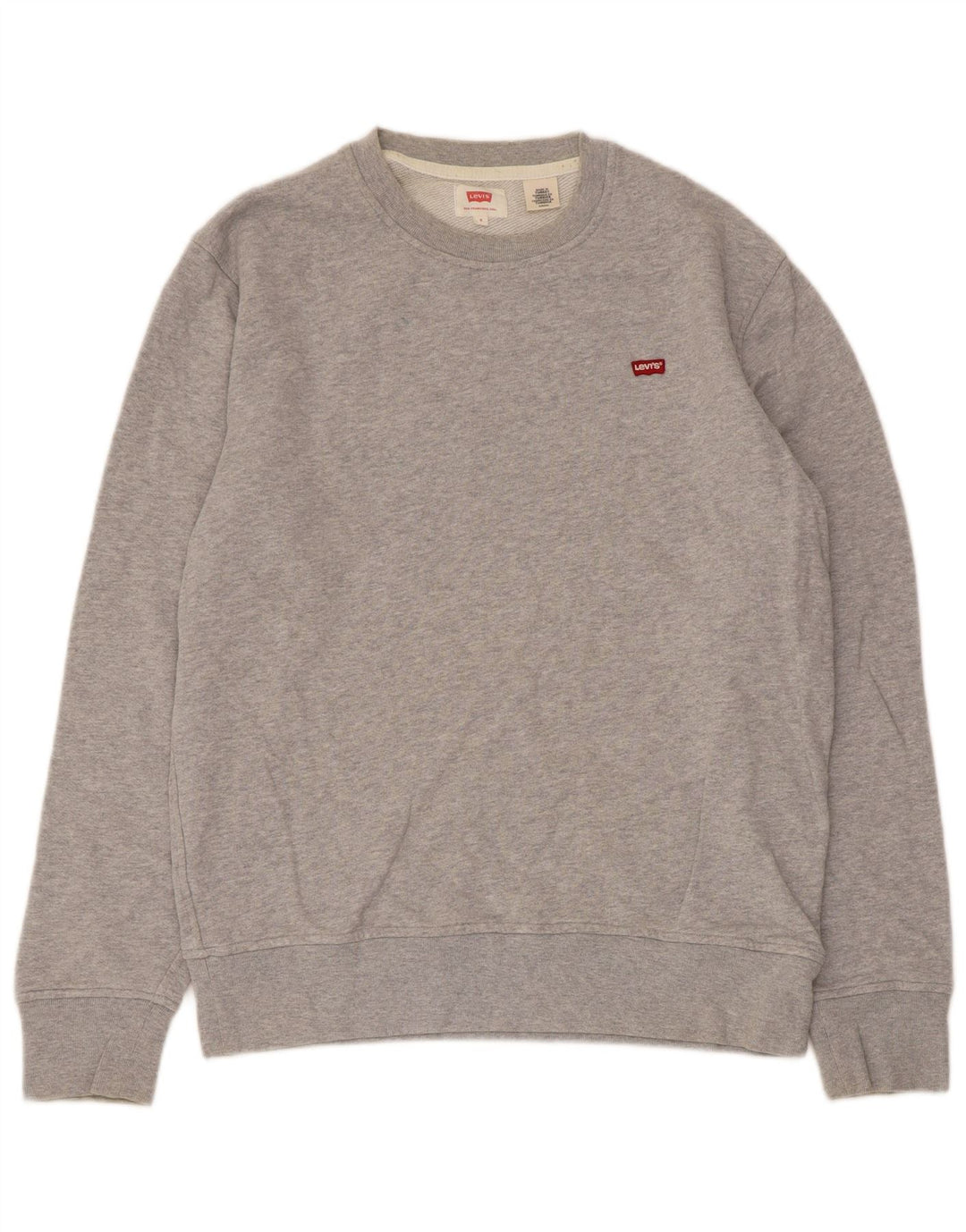 Levi's Herren-Sweatshirt-Pullover, klein, grau gefleckte Baumwolle