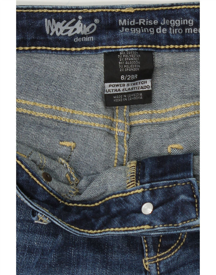 MOSSIMO Womens Mid Rise Jegging Jeans US 6 Medium W28 L29 Blue Cotton Vintage Mossimo and Second-Hand Mossimo from Messina Hembry 
