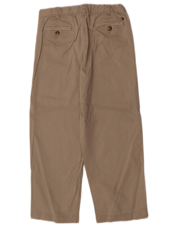 Tommy Hilfiger Jungen-Chinohose mit lockerer Passform, 6–7 Jahre, W22, L21, beige Baumwolle