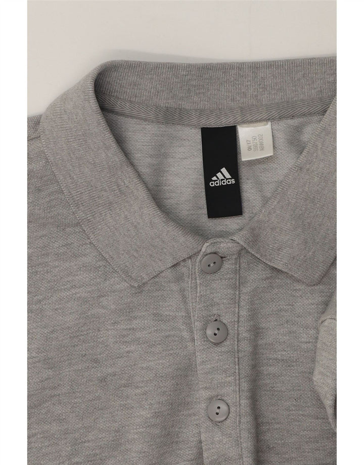 Adidas Herren Poloshirt Mittelgrau meliert