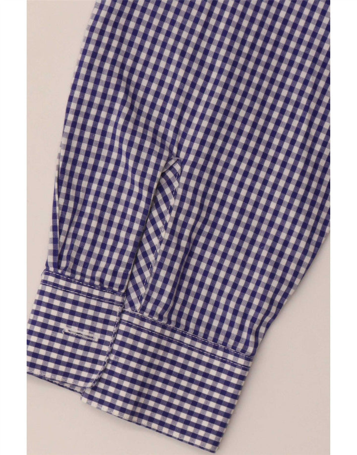 Stefanel Damenhemd UK 16 Large Blue Gingham