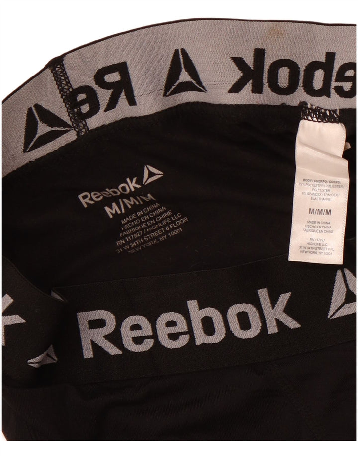 Reebok Herren Graphic Leggings Mittelschwarzes Polyester
