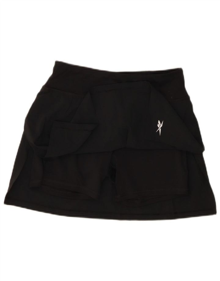 Reebok Damen Skort UK 14 Medium Schwarz Polyester