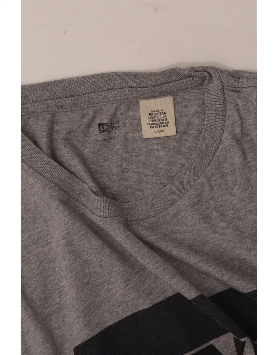 Levi's Herren-T-Shirt mit Grafik, Größe S, Grau