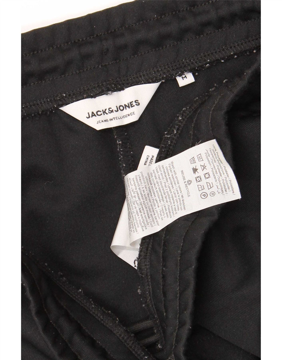 Jack & Jones Herren Regular Sport Shorts Mittelschwarzes Polyester