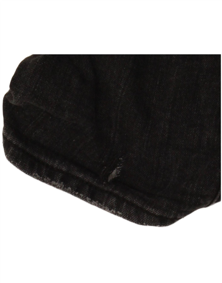 Lee Herren Luke Distressed Slim Jeans W34 L32 Schwarze Baumwolle