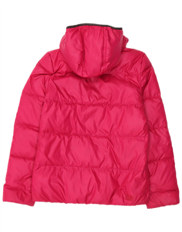 Adidas Damen Kapuzenjacke, gepolstert, EU 38, Mittelrosa, Polyester