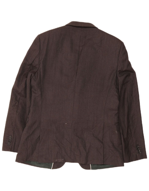 French Connection Herren-Blazer mit 2 Knöpfen, UK 42, XL, graue Wolle, klassisch