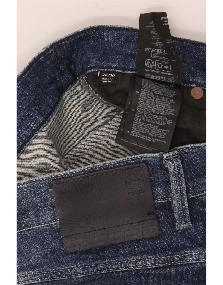 G-Star Damen Distressed Slim Jeans W28 L30 Blaue Baumwolle