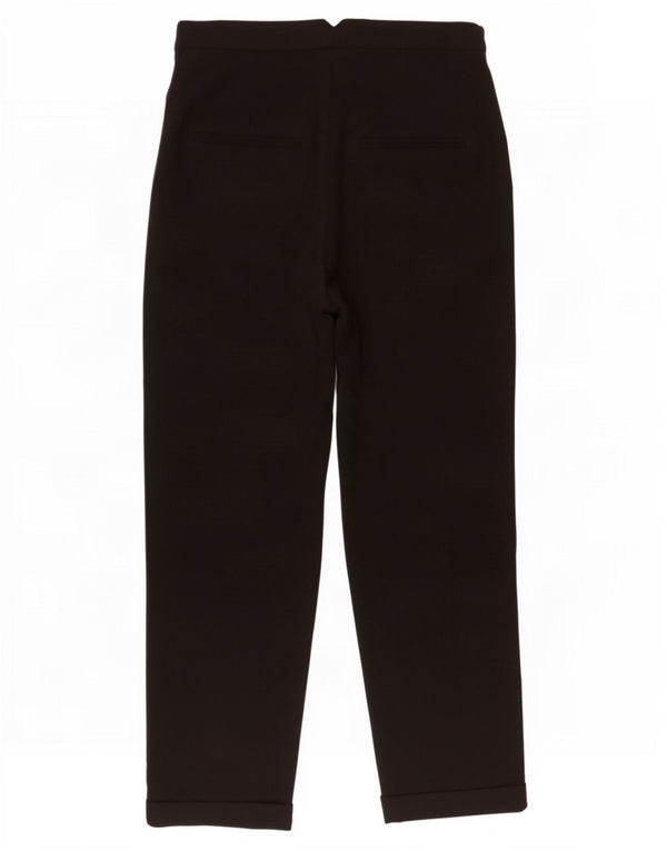 Topshop Damen Tapered Chino Hose UK 10 Small W28 L25 Schwarz Polyester
