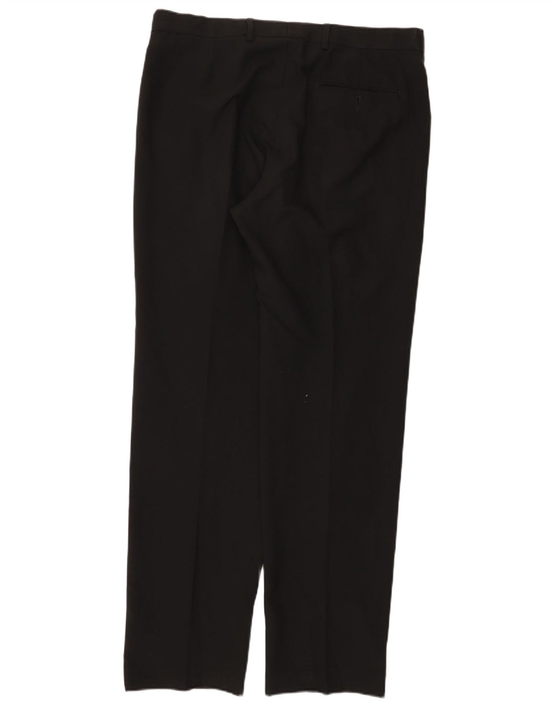 MARKS & SPENCER Herren-Anzughose mit normaler Passform, W36, L33, schwarzes Polyester