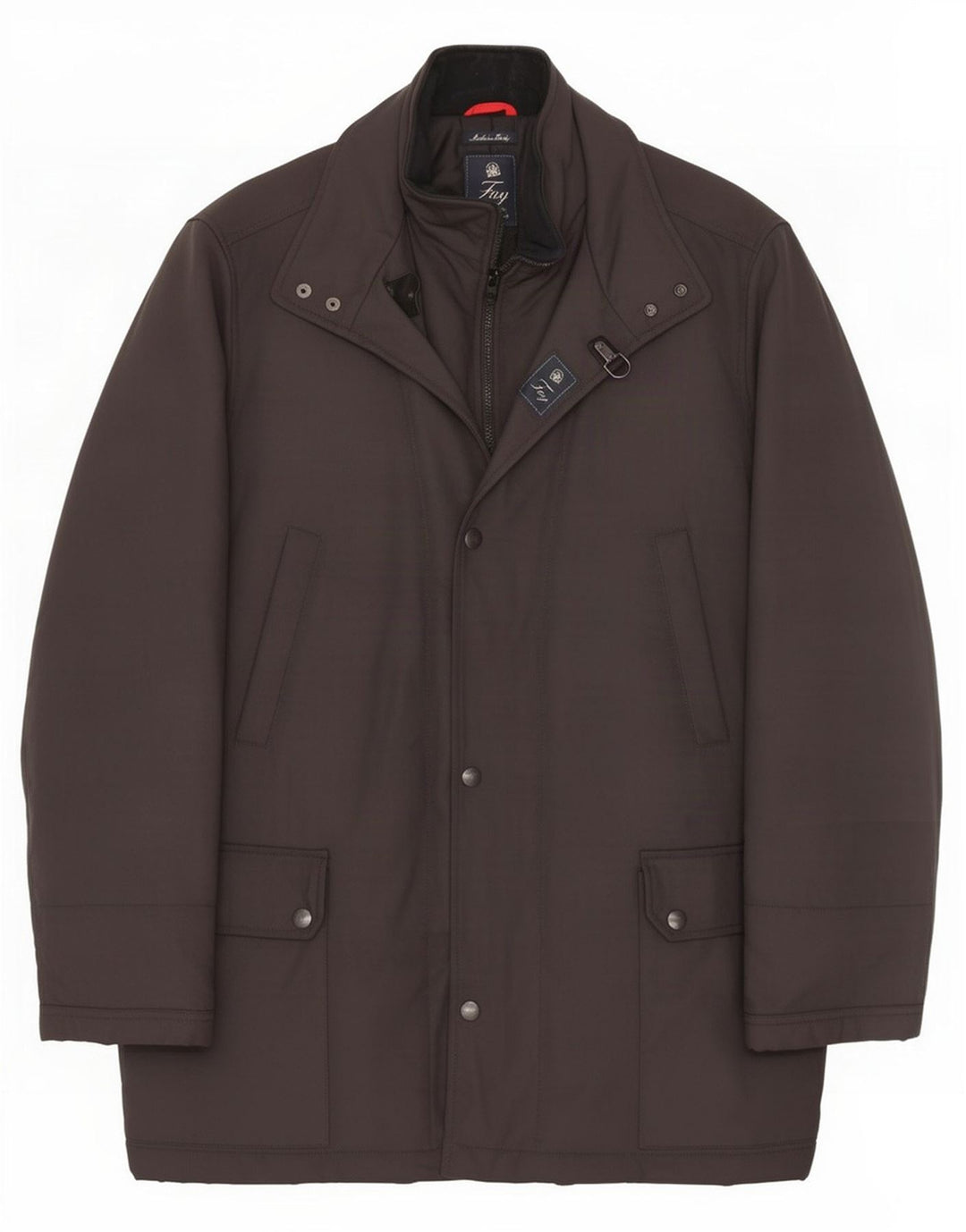 Fay Herrenmantel UK 46 3XL Schwarz Polyamid