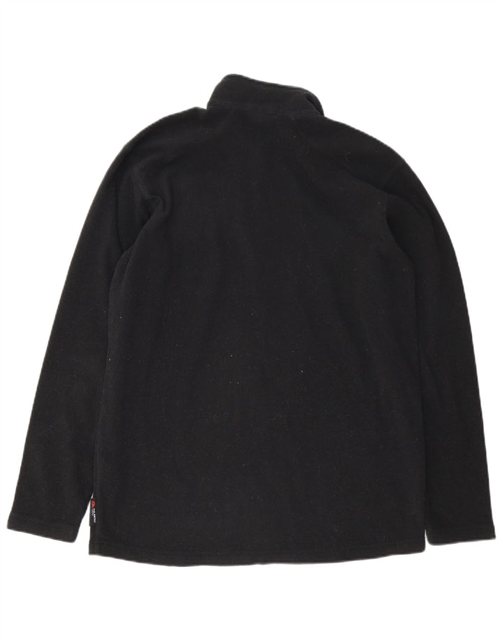 HELLY HANSEN Herren-Fleecepullover mit Reißverschluss am Hals, Mittelschwarzes Polyester