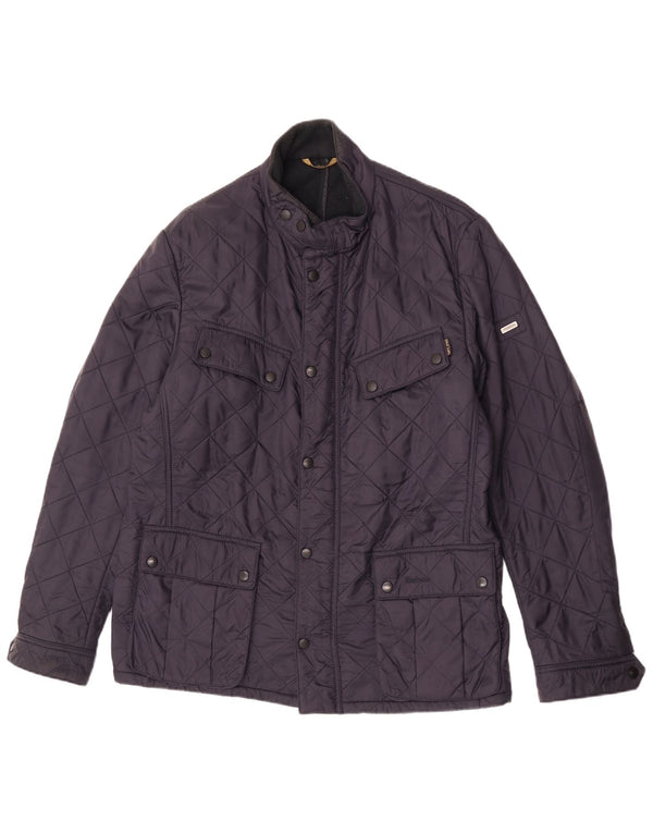 Barbour Herren Steppjacke UK 42 XL Marineblau Polyester