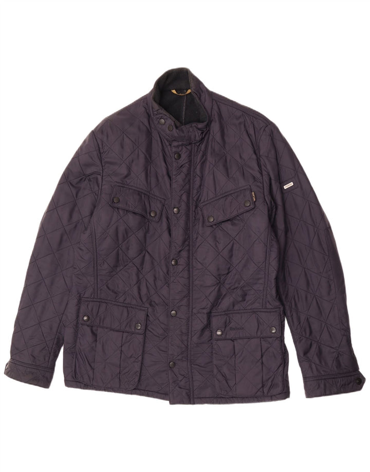 Barbour Herren Steppjacke UK 42 XL Marineblau Polyester