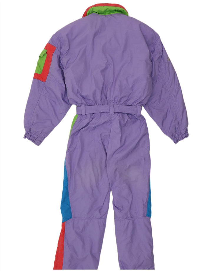Ellesse Damen-Skioverall IT 44 Mittelviolettes Farbblock-Polyester