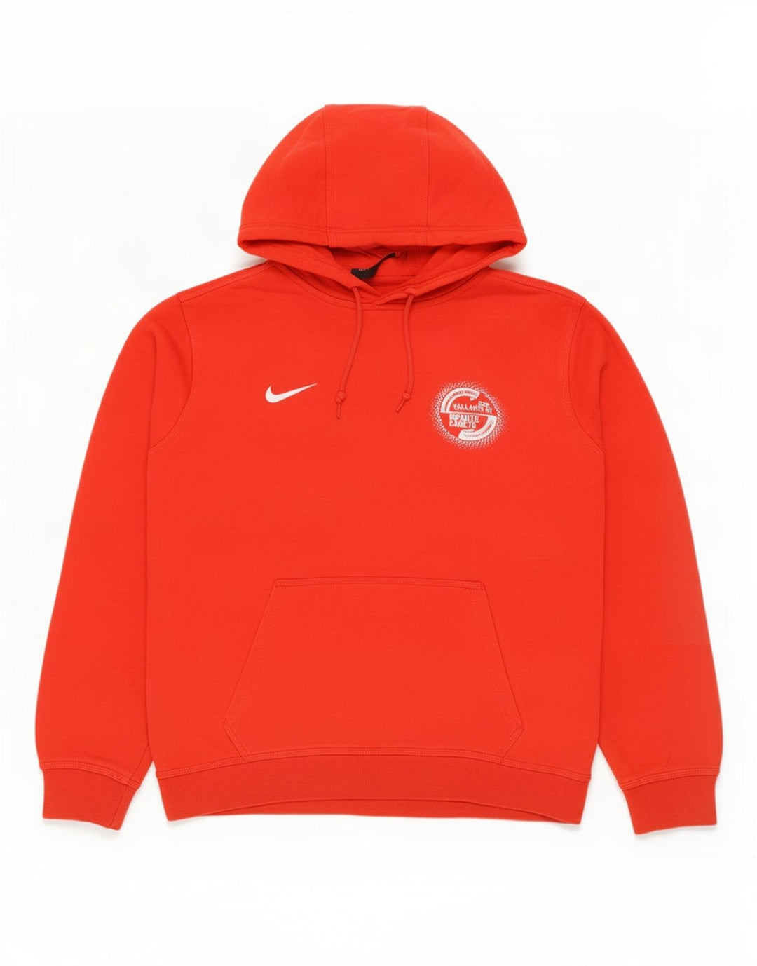 Nike Herren Kapuzenpullover, groß, aus roter Baumwolle