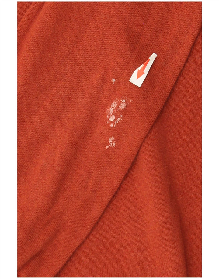 Marks & Spencer Herren-Pullover mit U-Boot-Ausschnitt aus mittelbrauner Baumwolle