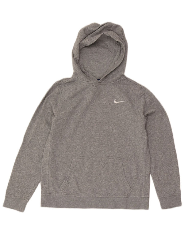 Nike Jungen Kapuzenpullover, 13–14 Jahre, XL, graue Baumwolle