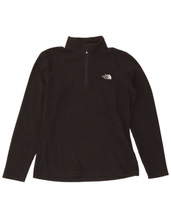 The North Face Damen-Fleecepullover mit Reißverschluss am Hals, UK 16, Größe L, Schwarz, Polyester