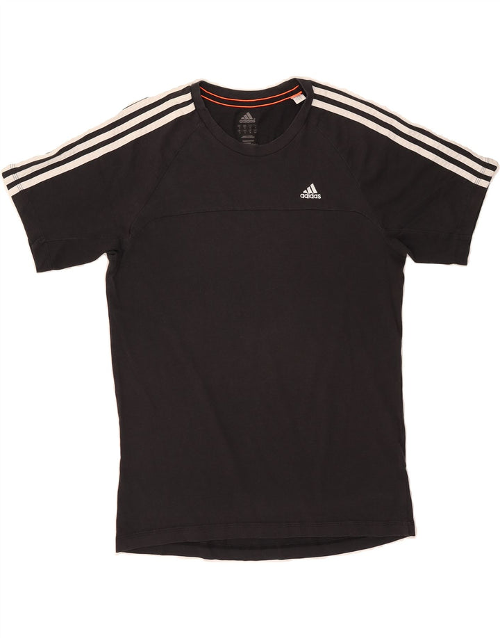 ADIDAS Mens Climalite T-Shirt Top Small Black Cotton Vintage Adidas and Second-Hand Adidas from Messina Hembry 