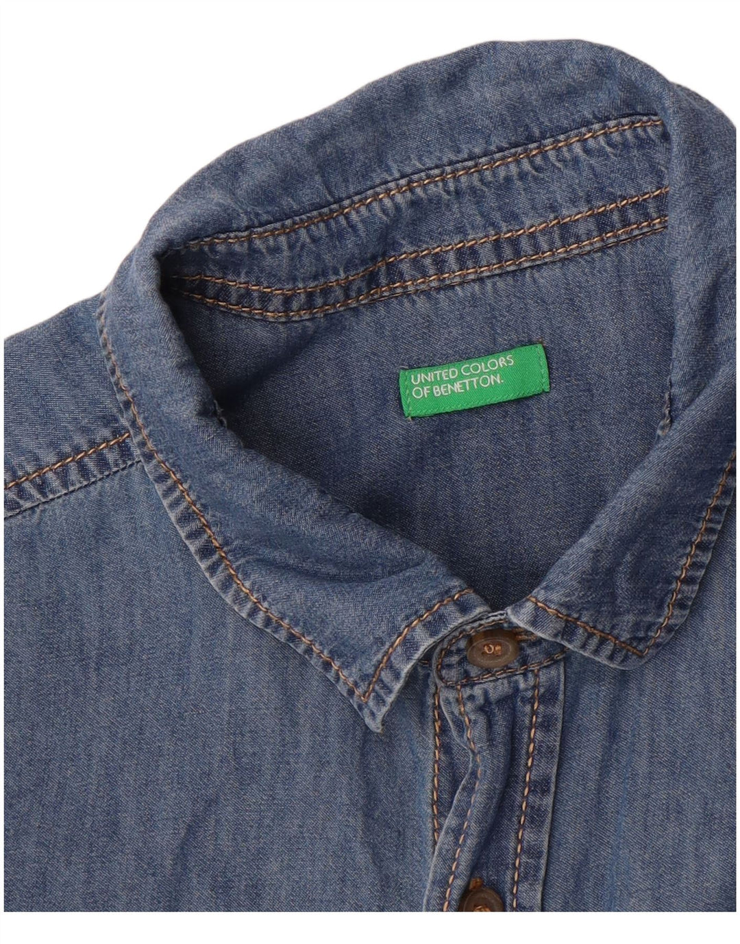 BENETTON Jeanshemd für Jungen, 14–15 Jahre, Blau