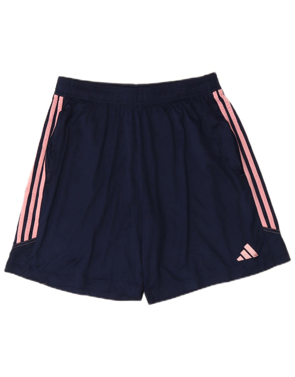 Adidas Damen Aeroready Sport Shorts UK 18 XL Marineblau Polyester