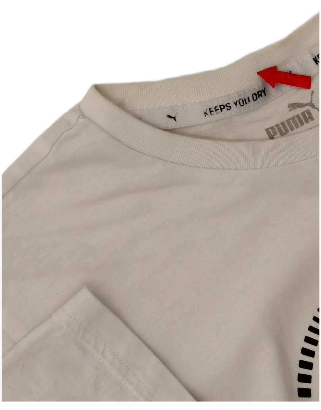 Puma Jungen Grafik T-Shirt Top 15-16 Jahre Weiß