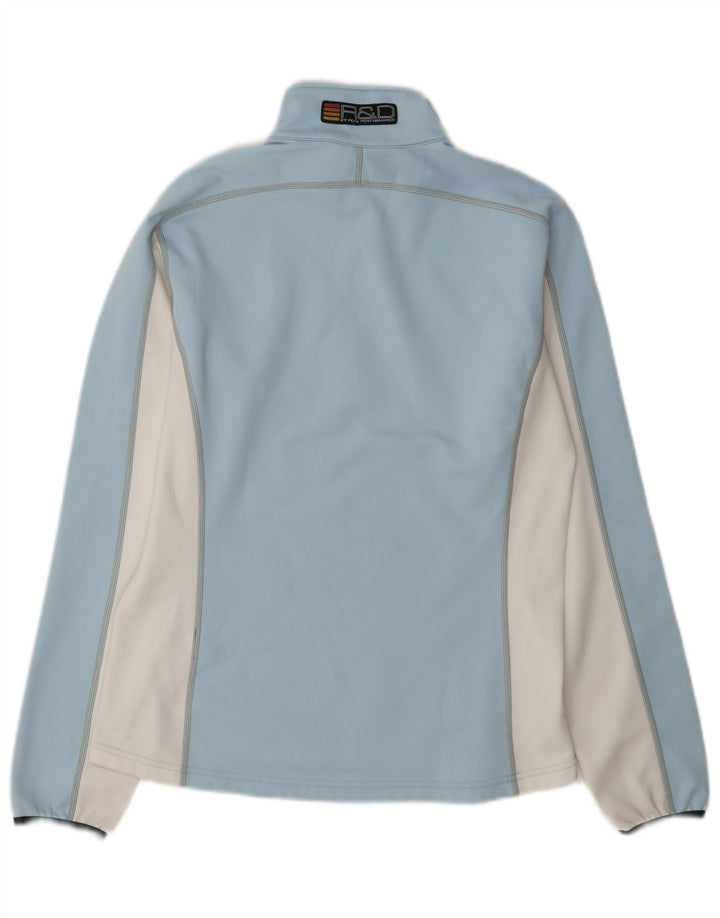 Peak Performance Damen Sweatshirt-Pullover UK 12 Mittelblauer Farbblock