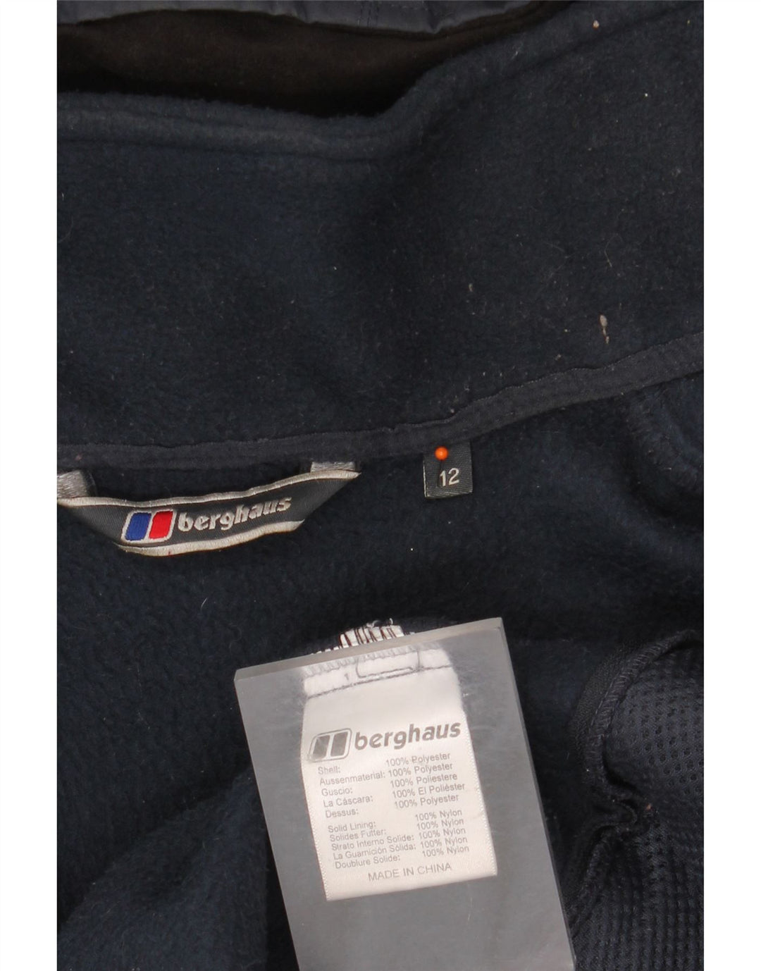 BERGHAUS Damen Übergroße Windjacke mit Kapuze, UK 12, Mittelmarineblau